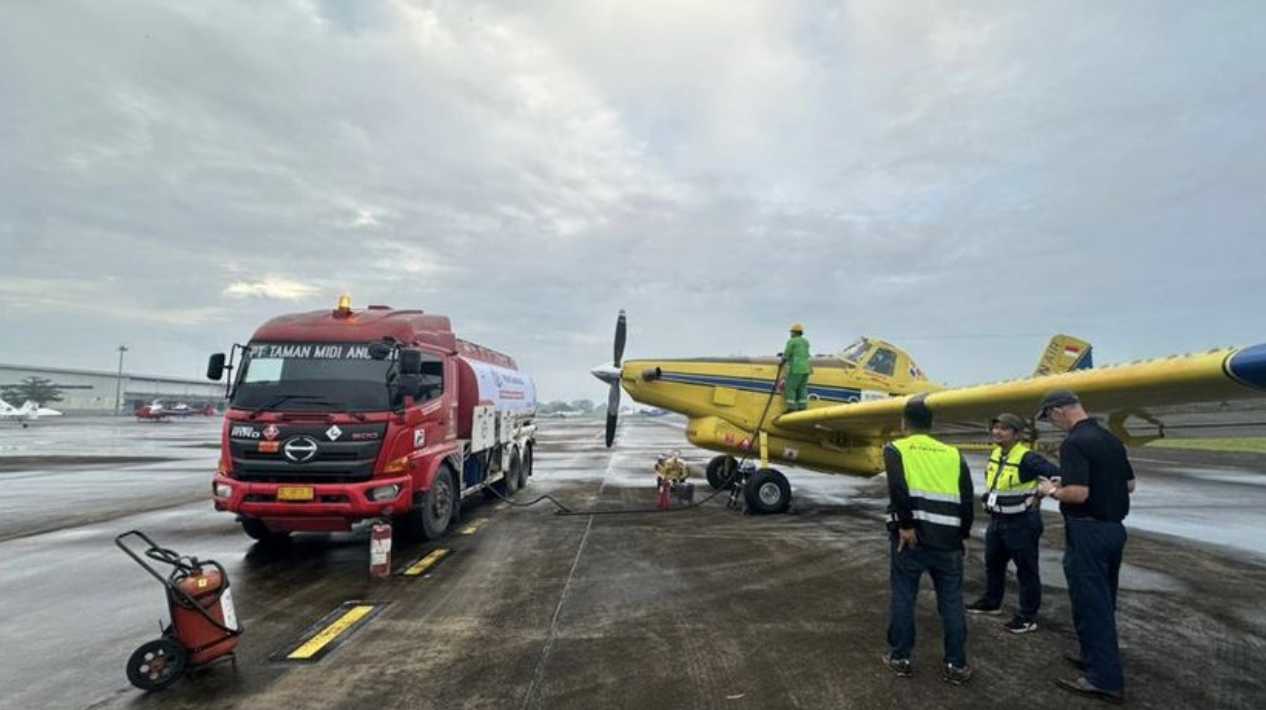 Pertamina Kirim BBM via Udara, Distribusi Darurat Gunakan Pesawat Air Tractor Demi Ketahanan Energi Warga