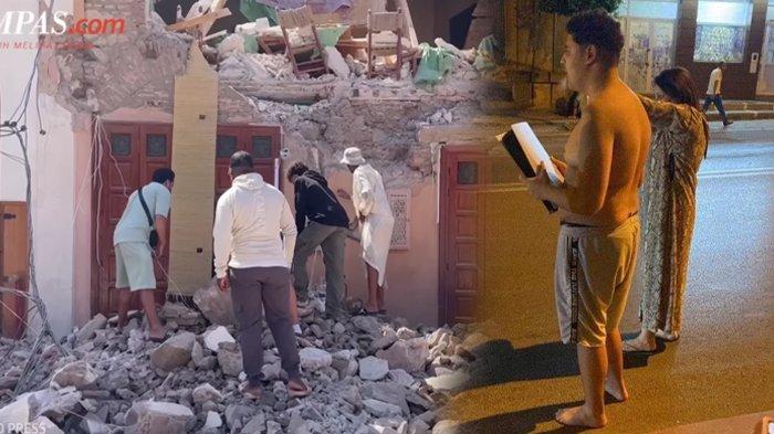 Demi PS5! Pria ini panik keluar telanjang dada saat gempa di Maroko
