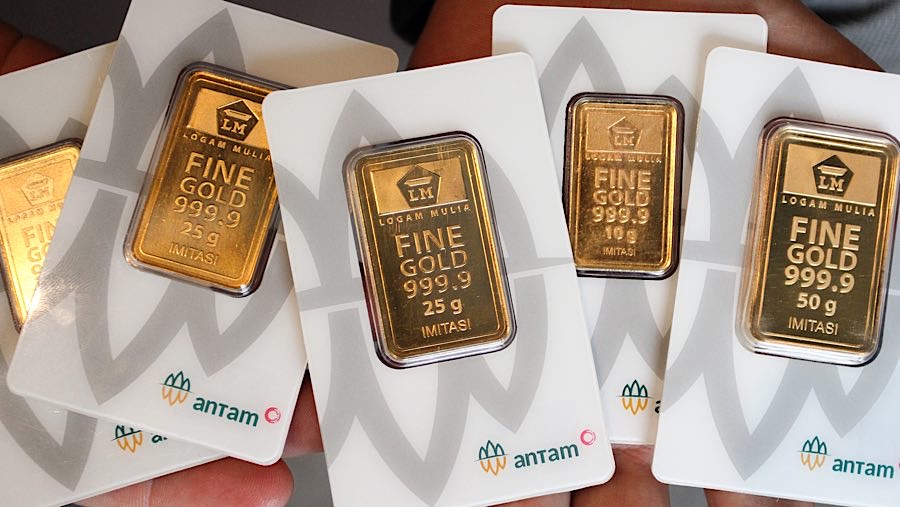 Sensasional: Harga Emas Antam Turun Rp24.000 per Gram