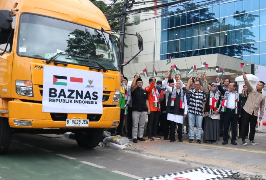 Baznas Lepas 21 Ton Bantuan Kemanusiaan senilai Rp 5,5 M untuk Palestina