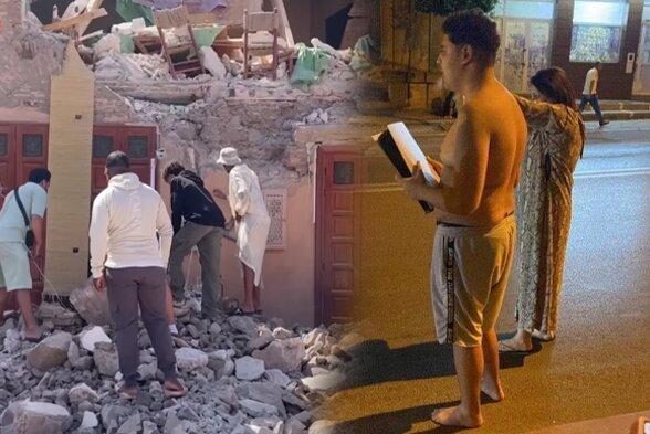 Demi PS5! Pria ini panik keluar telanjang dada saat gempa di Maroko