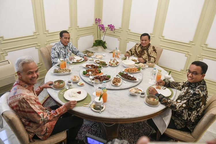 Melihat Momen Presiden Jokowi Undang Capres Makan Siang