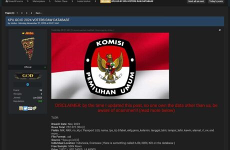 Situs KPU Kena Hack, 204 Juta Data Pemilih Bocor