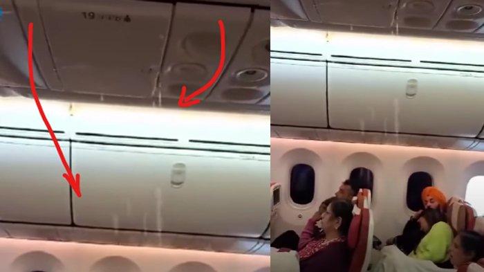 Waduh! Pesawat Air India Bocor, Tapi Penumpang Terlihat Santai