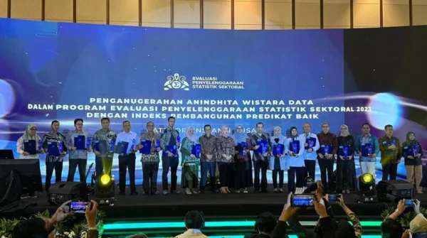 Kemenkumham Terima Penganugerahan Anindhita Wistara Data dari BPS