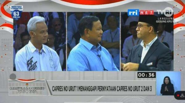 KPU RI Gelar Debat Ketiga di Istora Senayan