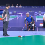 atlet boccia Indonesia di Paralimpiade Paris 2024