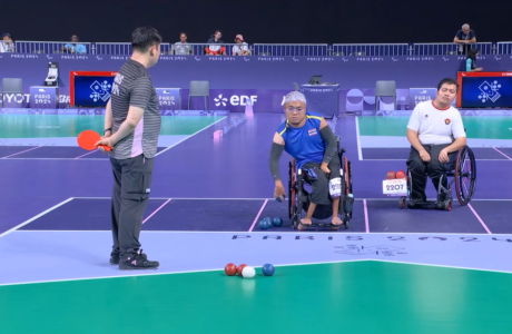 atlet boccia Indonesia di Paralimpiade Paris 2024