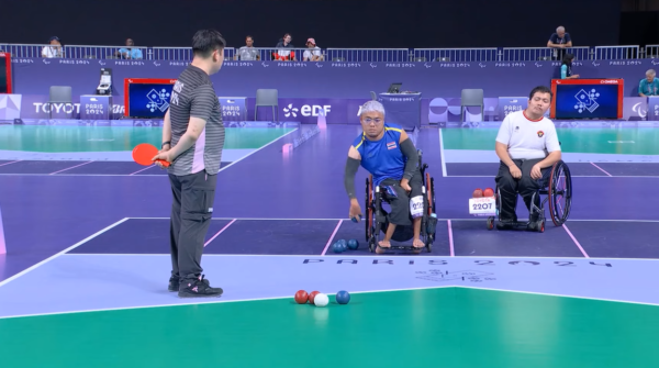 atlet boccia Indonesia di Paralimpiade Paris 2024