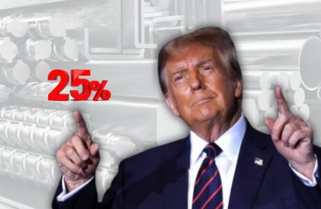 Trump Umumkan Tarif Timbal Balik, Impor Baja dan Almunium Kena Tarif 25%