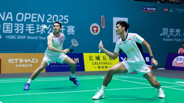 Fajar/Fikri juara China Open 2025, bulu tangkis Indonesia, BNI PBSI, ganda putra Indonesia
