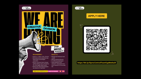 We Are Hiring! Creative Division