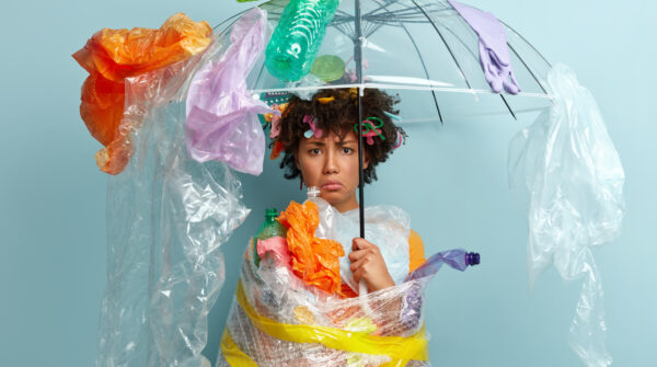 air hujan, mikroplastik